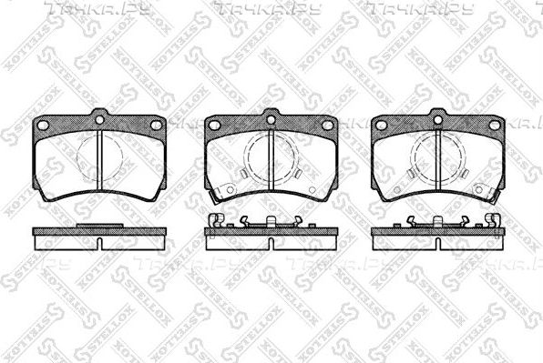 Тормозные колодки Stellox передние для Mazda 323 VI (BJ) 1994-2004. Артикул 223 012-SX