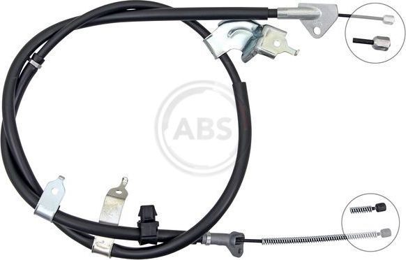 Трос ручника (тросик ручного тормоза) ABS задний правый/левый для Toyota Yaris II 2005-2013. Артикул K19870