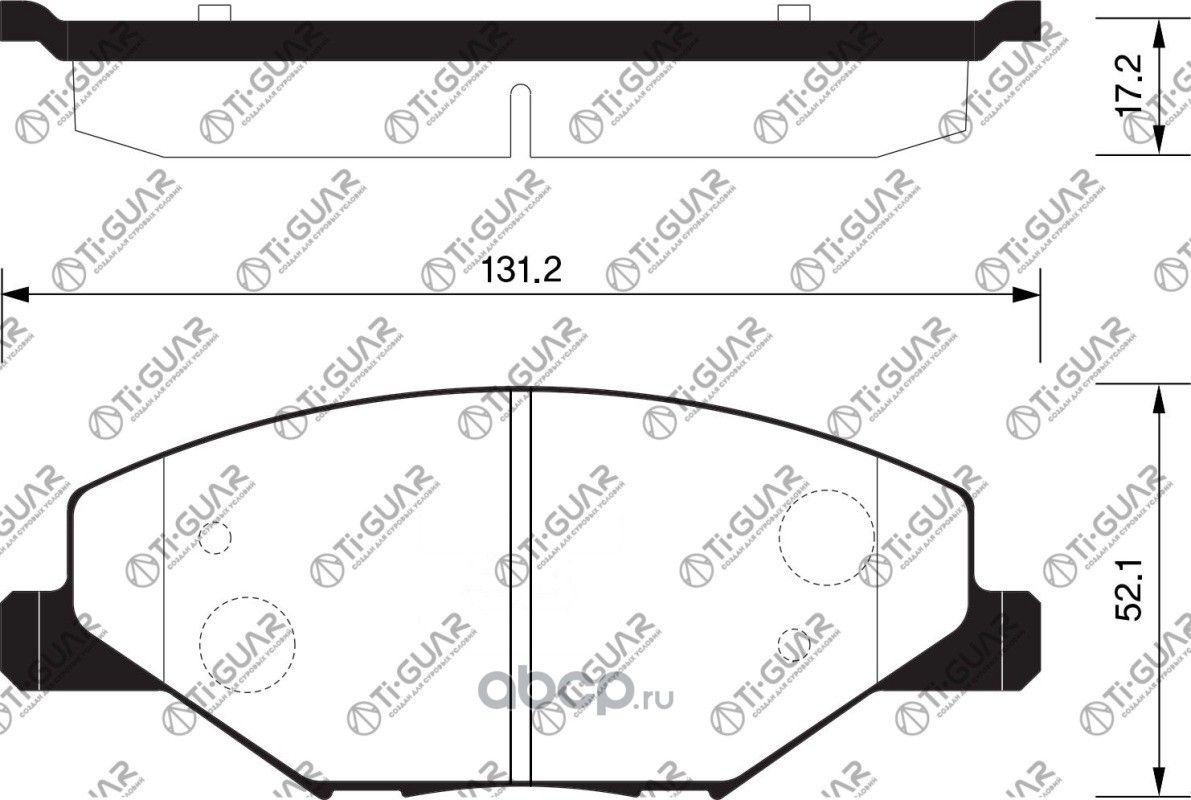 Тормозные колодки TG-5495C/PN33002 (КЕРАМИКА)* TiGUAR (TI-Guar). Артикул TG5495C