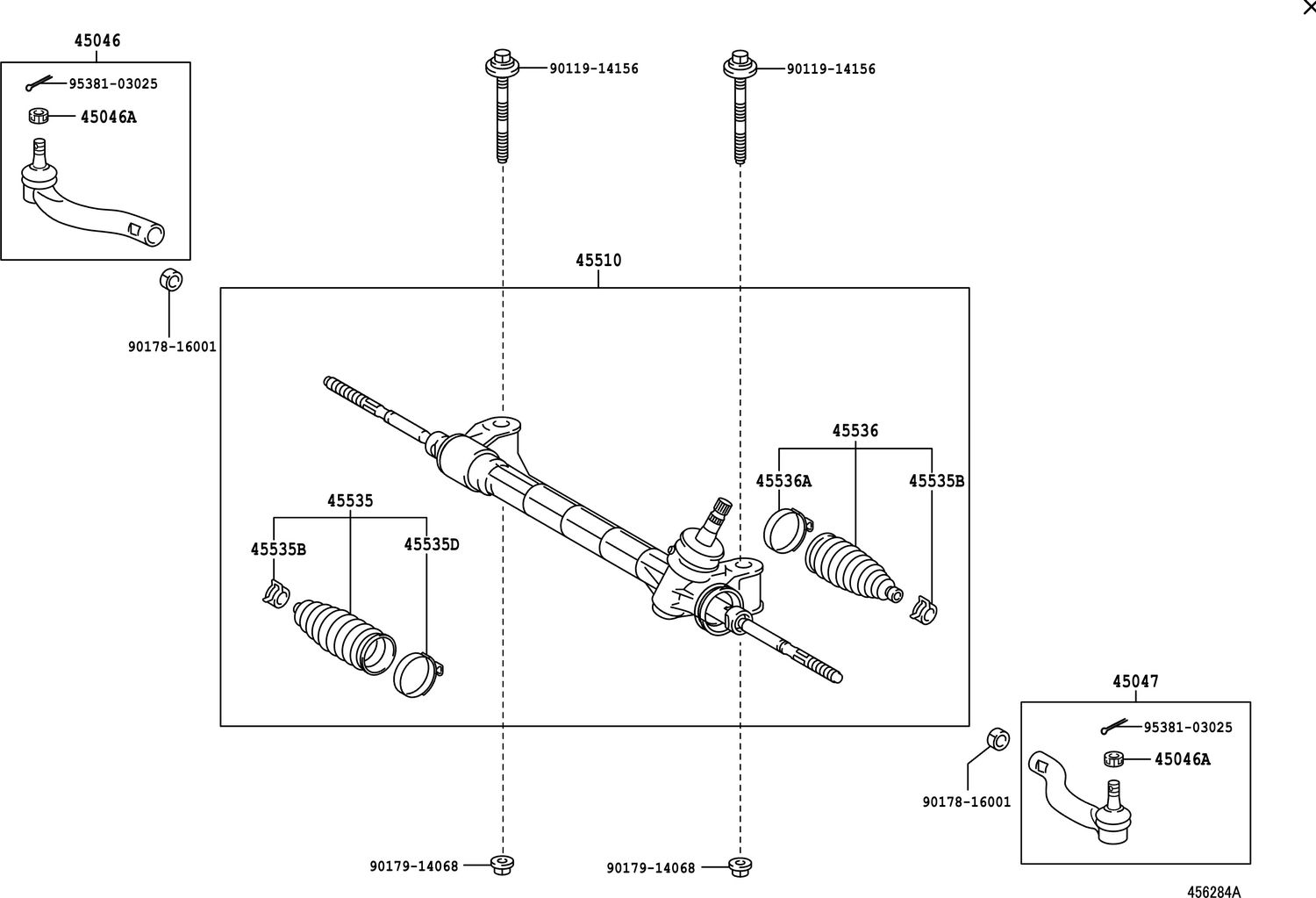 Рулевая тяга Toyota. Артикул 4551042161