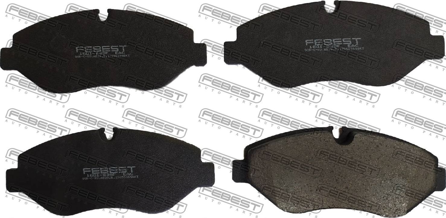 Тормозные колодки Febest. Артикул 1601-639F