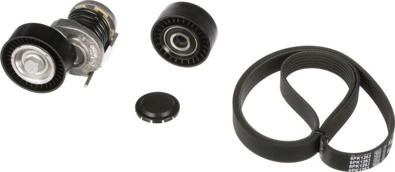 Приводной ремень поликлиновой с роликами (комплект) Gates Micro-V®. Артикул K016PK1263