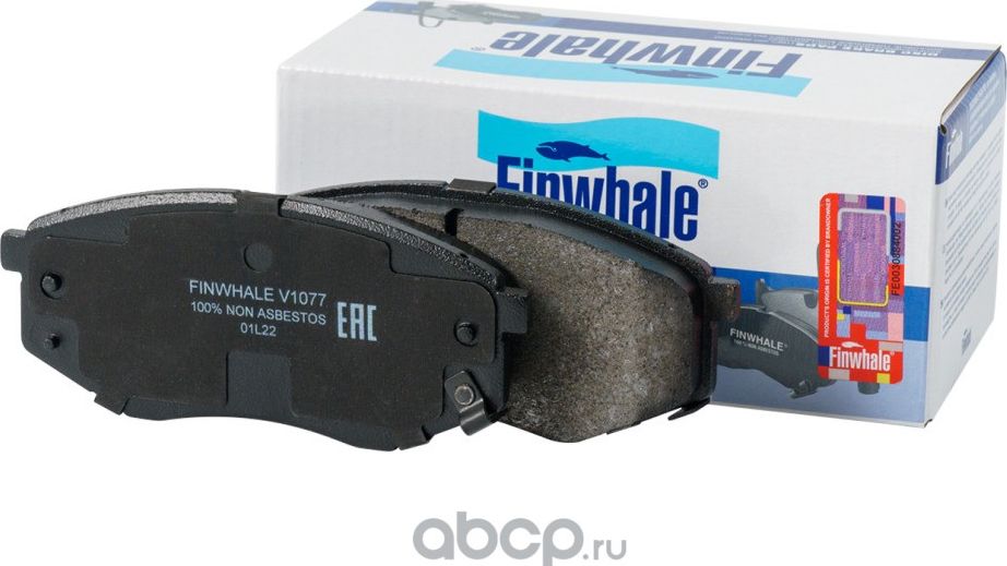 Колодки тормозные KIA SOUL 14-/HYNDAI i20 10-/SONATA 09- передние (Finwhale). Артикул V1077
