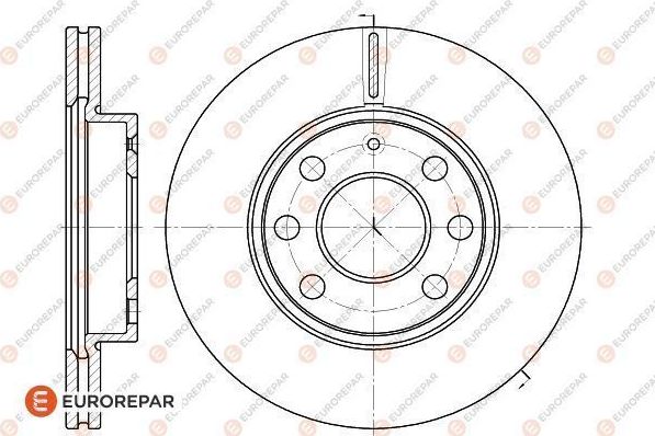 Тормозной диск Eurorepar. Артикул 1618879480