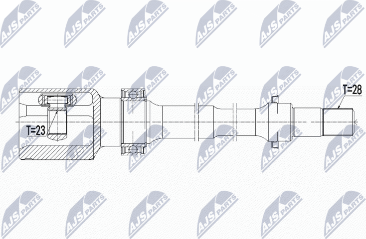 Шрус внутренний (граната) NTY. Артикул NPW-MZ-057