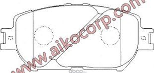 Колодки тормозные передние LEXUS GS300, TOYOTA Camry 30, Mark X, Wish (Aiko). Артикул PF1479