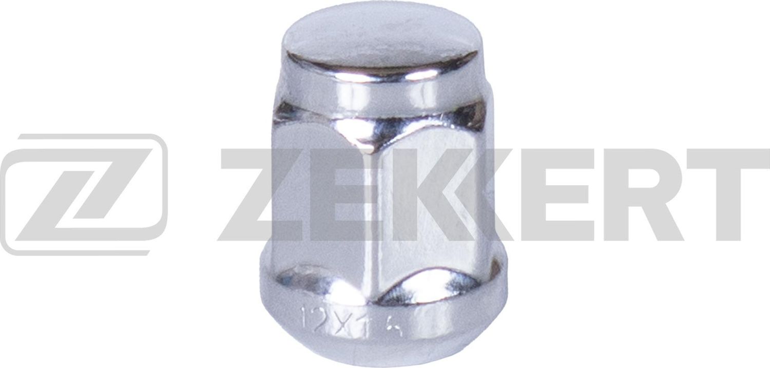 Гайка колесная  сфера  M12 x 1 5  L=30  ключ 19  Хром Zekkert. Артикул BE-4139