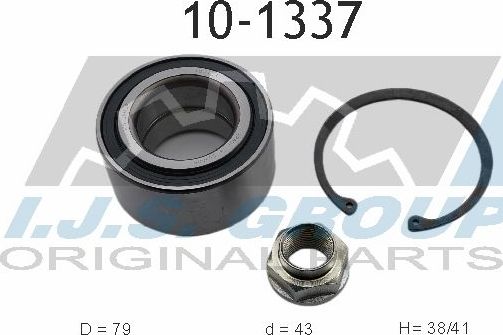 Ступичный подшипник (комплект) IJS Group передний правый/левый для Rover 45 2000-2005. Артикул 10-1337
