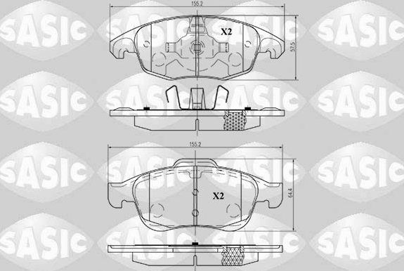 Тормозные колодки Sasic. Артикул 6210009