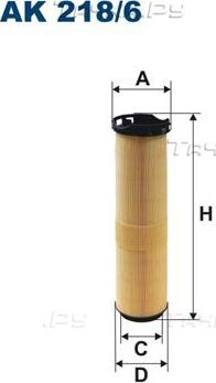 Воздушный фильтр Filtron. Артикул AK 218/6