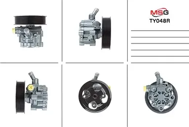 Насос ГУР восстановленный Toyota Land Cruiser 200 2008-, Lexus LX570 2008 (MSG). Артикул TY048R