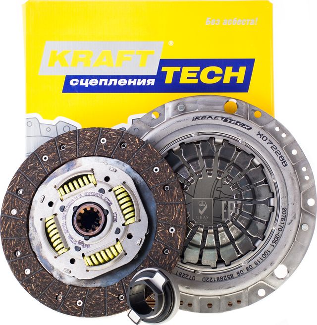 Сцепление (комплект) KraftTech 3P Kit для Mercedes-Benz T1 1977-1996. Артикул W08228E