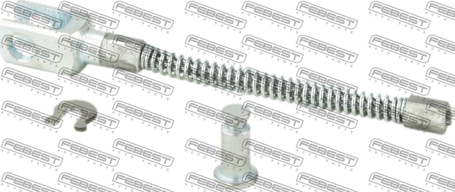 Трос ручника (тросик ручного тормоза) Febest. Артикул 01100-FZJ70R-KIT