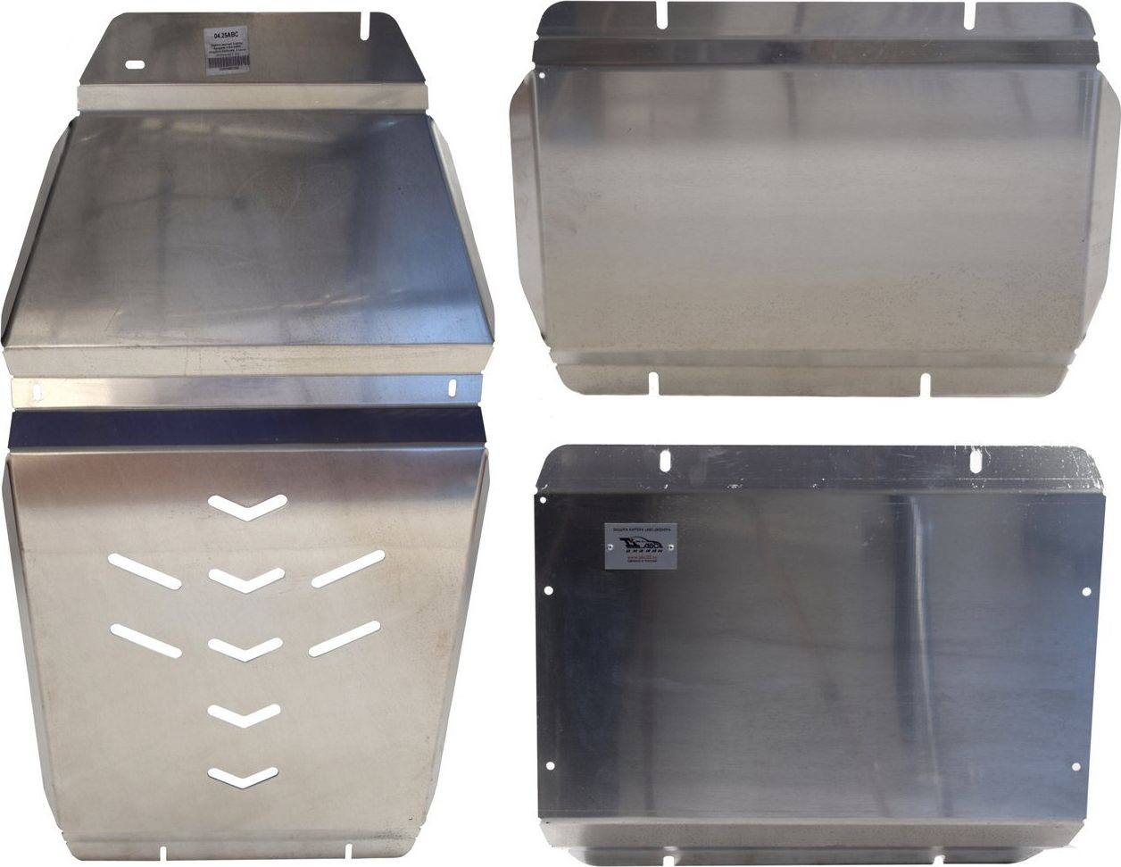 Защита алюминиевая АВС-Дизайн для картера, РК и КПП Cadillac Escalade IV 2014-2020. Артикул 04.35ABC