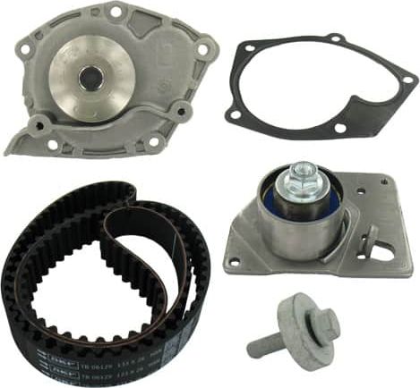 Помпа (водяной насос) с комплектом ремня ГРМ SKF. Артикул VKMC 06129