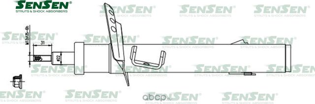 АМОРТ. ПЕРЕД. ПРАВ. ГАЗ FORD GALAXY / S-MAX (Sensen). Артикул 42141593