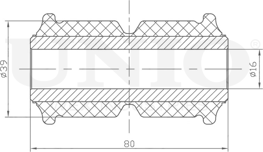 Втулка рессоры (Unio). Артикул RMP-10235