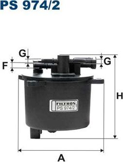 Топливный фильтр Filtron для Mitsubishi Outlander XL 2007-2012. Артикул PS 974/2