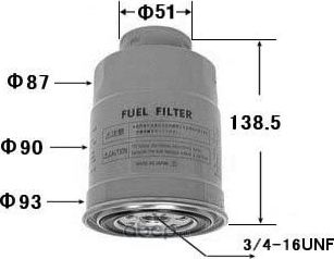FC-226 ФИЛЬТР ТОПЛИВНЫЙCD17,CD20,YD2#DD,LD20,RD28,TD25,TD27,QD32,TD42, (VIC). Артикул FC226