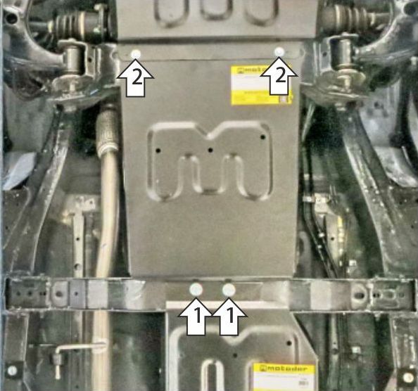 Защита Мотодор для КПП Foton Tunland G7 2024-2026. Артикул 77505