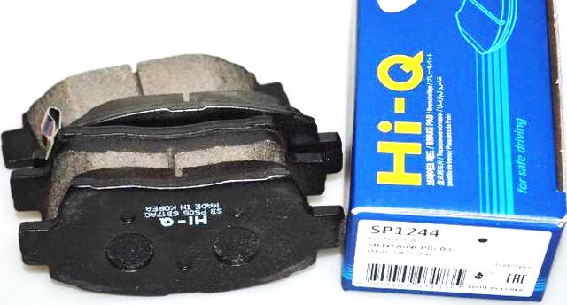 Тормозные колодки Sangsin Hi-Q передние для Toyota Yaris Verso 1999-2005. Артикул SP1244