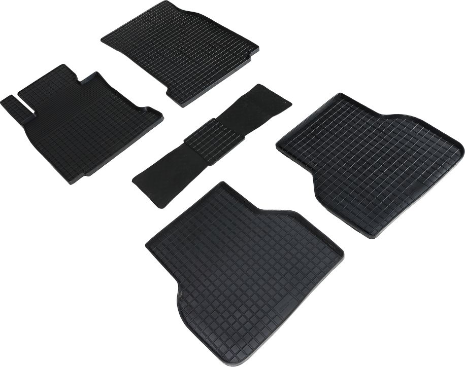 Коврики резиновые Seintex с узором сетка для салона BMW 5 E39 1995-2003. Артикул 87051