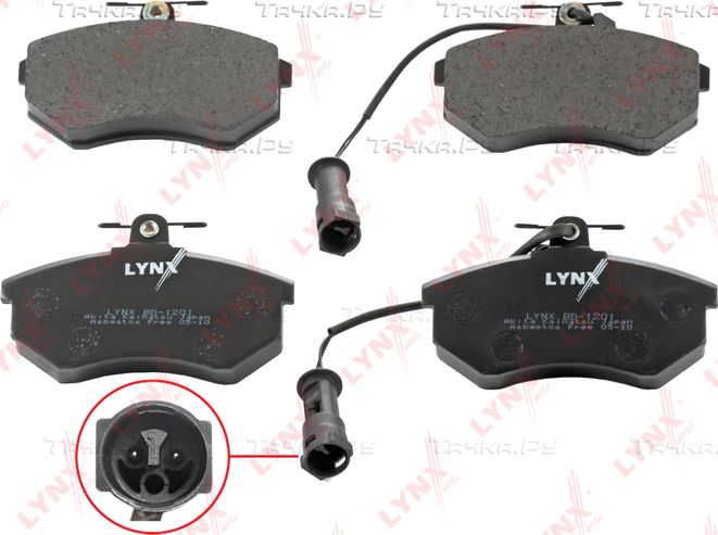 Тормозные колодки LYNXauto передние для Audi A4 I (B5) 1994-2000. Артикул BD-1201