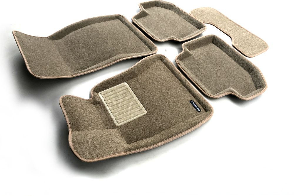Коврики текстильные Euromat 3D Business для салона BMW 5 F10 рестайлинг 2013-2016 Бежевые. Артикул EMC3D-001218T