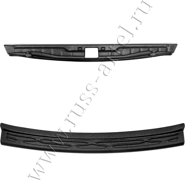 Защитный комплект №2 Русская Артель (накладки на задний бампер и порожек багажника) для ВАЗ Lada Xray I 2015-2026. Артикул ZKK-190002