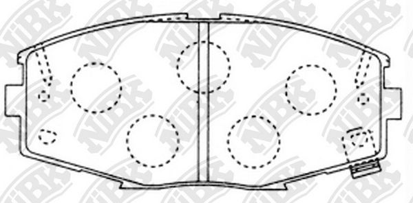 Тормозные колодки NiBK. Артикул PN1141
