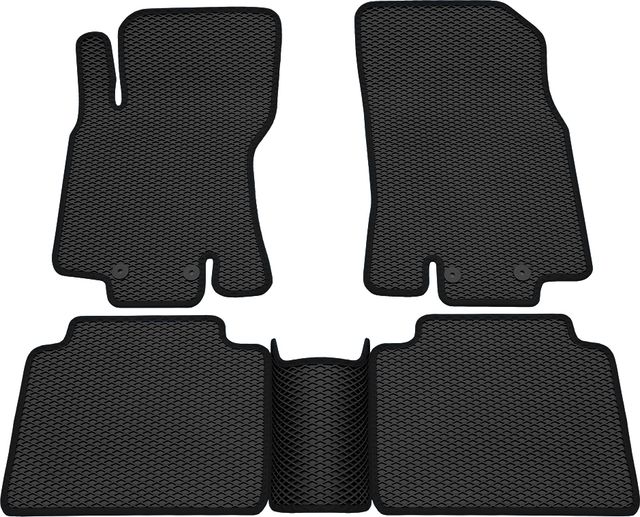 Коврики Rezkon EVA для салона Nissan X-Trail T32 2015-2026 Черный кант. Артикул 9025035201