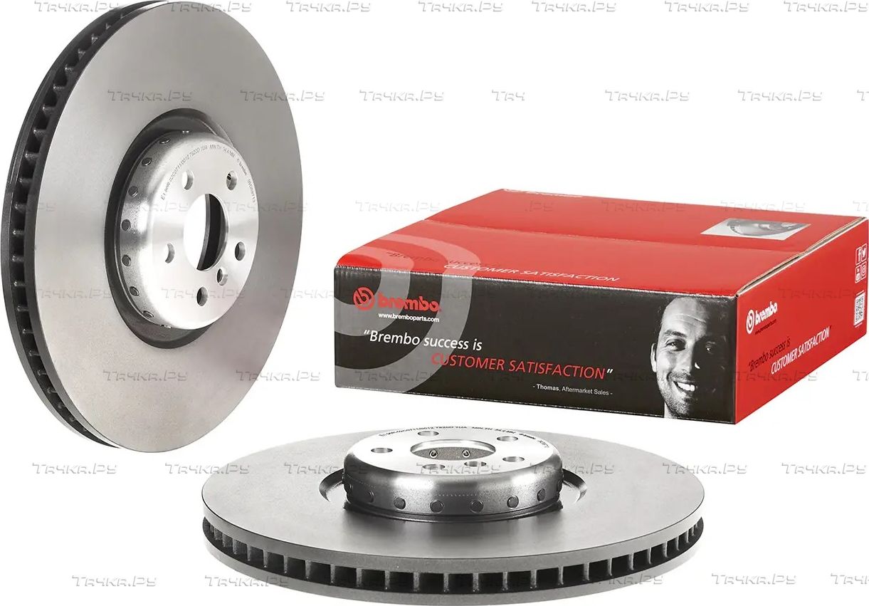 Тормозной диск Brembo PRIME LINE - Composite передний левый для Rolls-Royce Phantom VIII 2017-2026. Артикул 09.D897.13