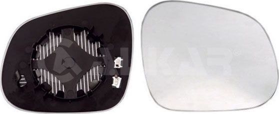 Зеркальное стекло бокового зеркала Alkar правое для SEAT Altea I 2008-2015. Артикул 6432059
