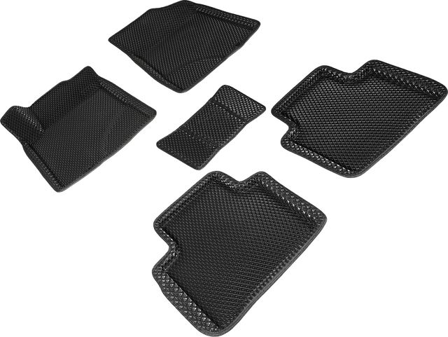 Коврики Seintex 3D EVA ромб для салона Nissan Teana J32 2008-2014 ЧЕРНЫЕ. Артикул 97419