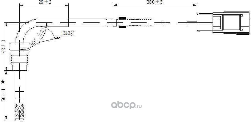 Датчик температуры выхлопных газов VOLVO S80 II (2006>) VOLVO C70 II/III (2006-2013>) VOLVO XC60 (20 (Magtechnic). Артикул mag0096og