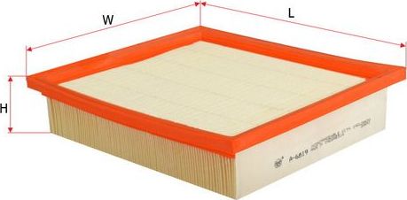 Воздушный фильтр Sakura для Volkswagen Vento 1991-1998. Артикул A-6819