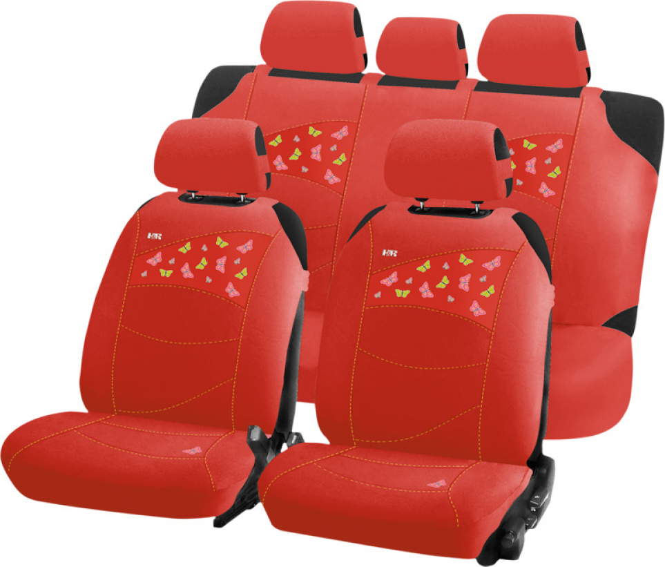 Накидки универсальные Hadar Rosen Butterflies Plus на сидения авто, цвет Красный. Артикул 22112