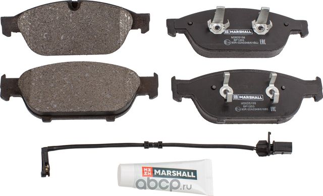 Колодки тормозные дисковые передние (Marshall). Артикул M2625158