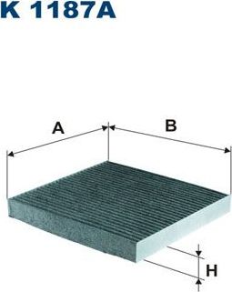 Салонный фильтр Filtron. Артикул K 1187A