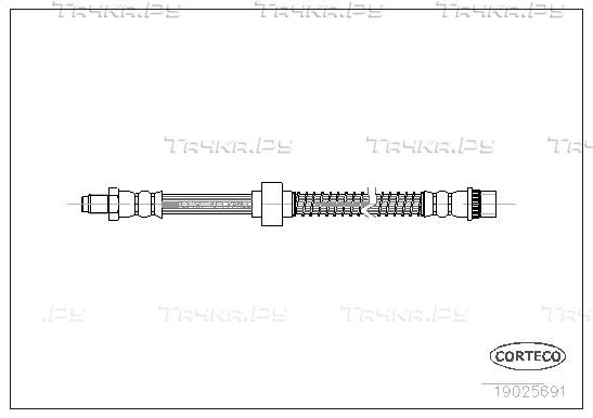 Тормозной шланг Corteco. Артикул 19025691