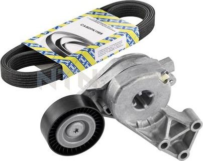 Приводной ремень поликлиновой с роликами (комплект) NTN / SNR. Артикул KA857.05