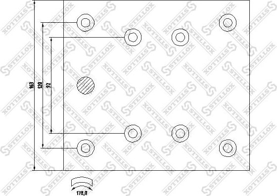 Тормозные накладки Stellox передние/задние для MAN SD 1974-1986. Артикул 85-01006-SX