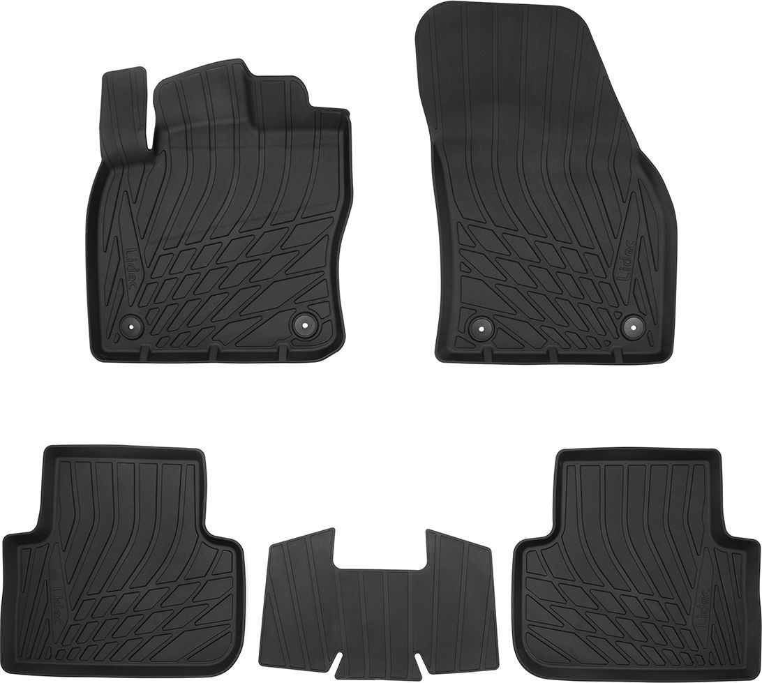 Коврики литьевые Норпласт для салона Volkswagen Tiguan II 2016-2026. Артикул NP11-LdC-95-653