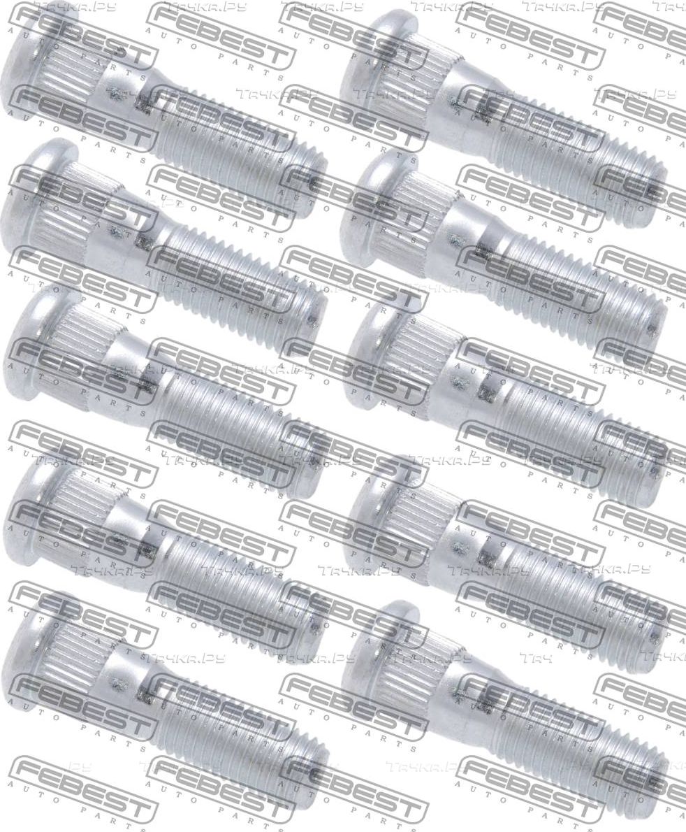 Шпилька колеса (болт ступицы) Febest для Toyota Fortuner I 2005-2015. Артикул 0184-003-PCS10