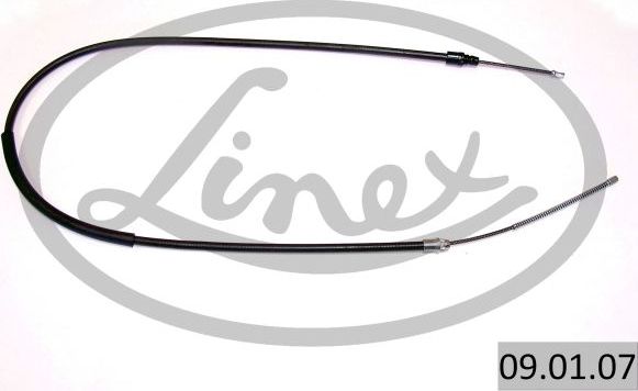 Трос ручника (тросик ручного тормоза) Linex. Артикул 09.01.07
