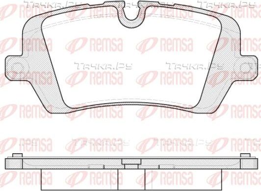 Тормозные колодки Remsa задние для Land Rover Discovery V 2016-2026. Артикул 1541.00