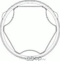 Комплект пыльника, приводной вал (GKN) GKN. Артикул 25414