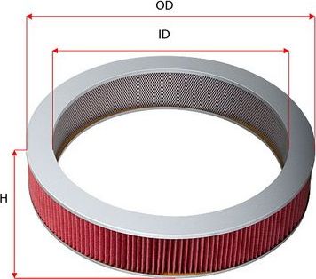 Воздушный фильтр Sakura для Nissan Patrol K160, K260 1979-1988. Артикул A-1831