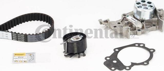 Помпа (водяной насос) с комплектом ремня ГРМ ContiTech для Renault Twingo I 2001-2012. Артикул CT1045WP1