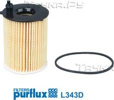 Масляный фильтр Purflux для Citroen Nemo I 2008-2015. Артикул L343D